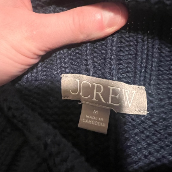 Jcrew rugby stripe funnel neck sweater - Picture 2 of 2